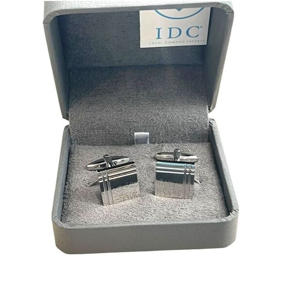 CHISEL Stainless Steel Polished Cufflinks in Box NEW - Picture 5 of 5